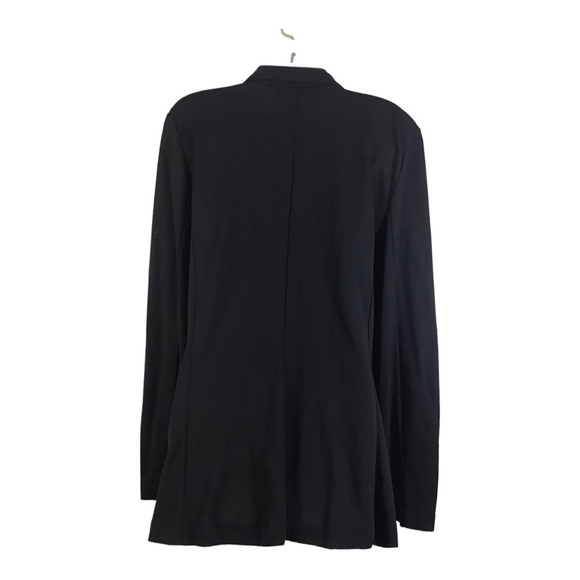 Badgley Mischka American Glamour Black Modal Open Front Jacket Size Large - Picture 5 of 9